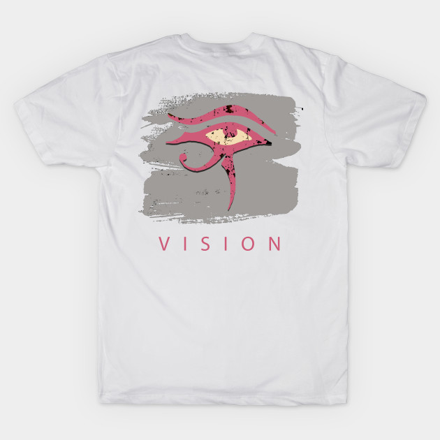 The Eye of Horus Vision in Grey & Pink by Whites Designs